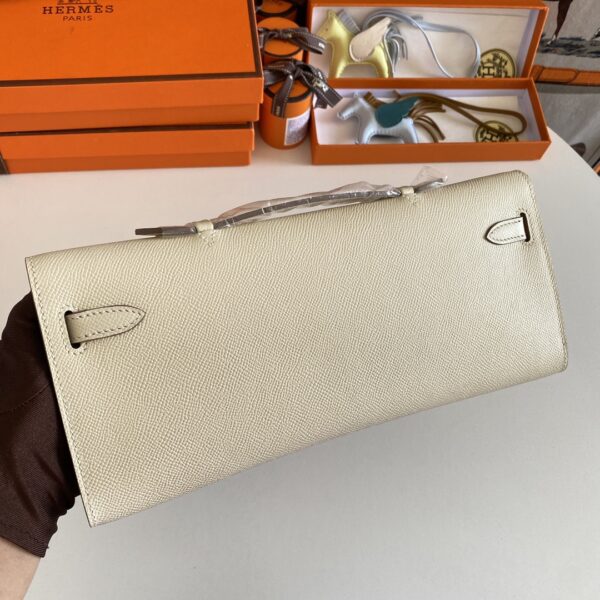 Hermes Kelly Cut Wallet - Cream - Image 6