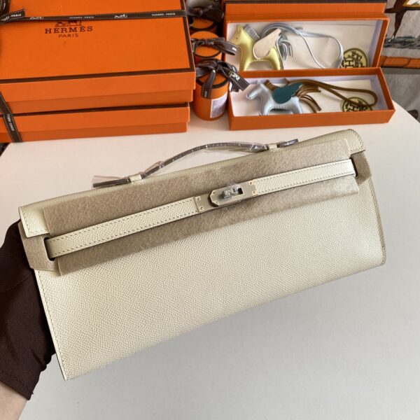 Hermes Kelly Cut Wallet - Cream - Image 3