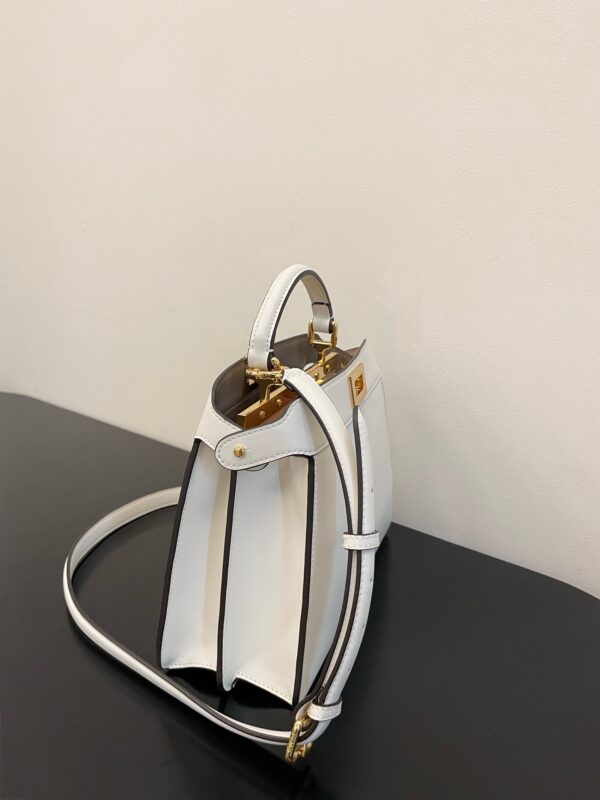 Fendi Peekaboo I See U Handbag - White - Image 5