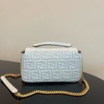 Fendi Baguette Chain Handbag - Light Blue - Image 2