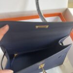 Hermes Kelly Pochette Handbag - Royal Blue - Image 3