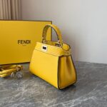 Fendi Medium Iconic Peekaboo Bag - Yellow - Image 2