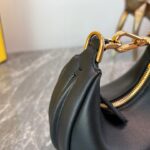 Fendi Praphy Underarm Mini Bag - Black - Image 3