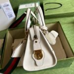 Gucci Bauletto Small Top Handle Bag – White - Image 3