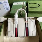 Gucci Bauletto Small Top Handle Bag – White - Image 2