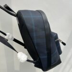 Burberry Plaid Backpack - Blue - Image 5