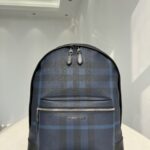 Burberry Plaid Backpack - Blue - Image 4
