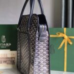 Goyard Bourgogne Vertical Briefcase Handbag - Blue - Image 5