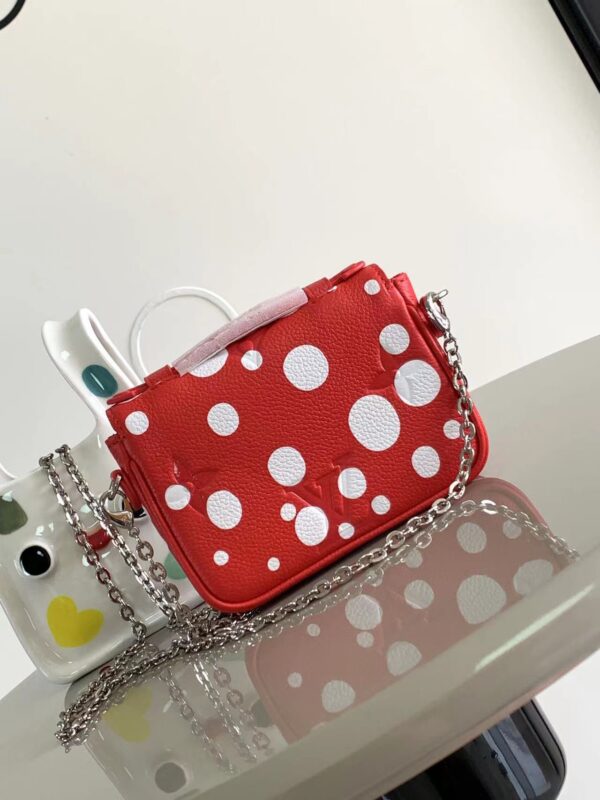 Louis Vuitton LV x YK Micro Métis Chain Bag - Red - Image 4
