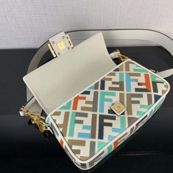 Fendi Vertigo Colorful Logo Embroidery Pattern Handbag - Image 2