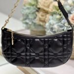Dior CD LOUNGE Moon Handbag - Black - Image 4