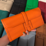 Hermes Epsom Turtledove Handbag - Orange