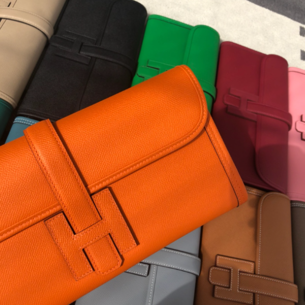 Hermes Epsom Turtledove Handbag - Orange - Image 4