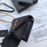YSL Caviar Ball Chain Shoulder Bag - Black - Image 4