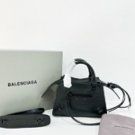 Balenciaga Neo Classic Mini Crocodile Handbag - Black