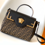 Fendi and Versace Joint Handbag - Black