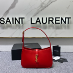 YSL's New Patent Leather Armpit Bag - Red