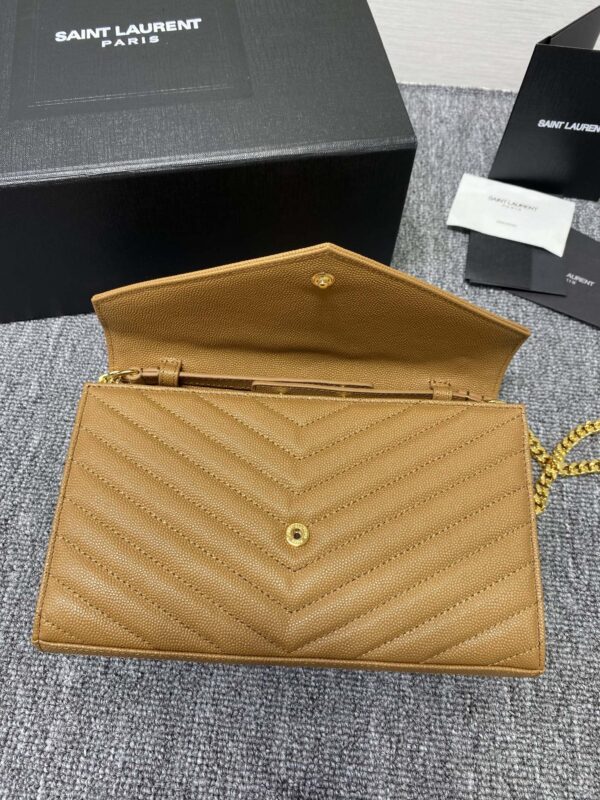 YSL Yves Saint Laurent Clutch Bag - Brown - Image 3