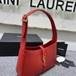 YSL's New Patent Leather Armpit Bag - Red - Image 3