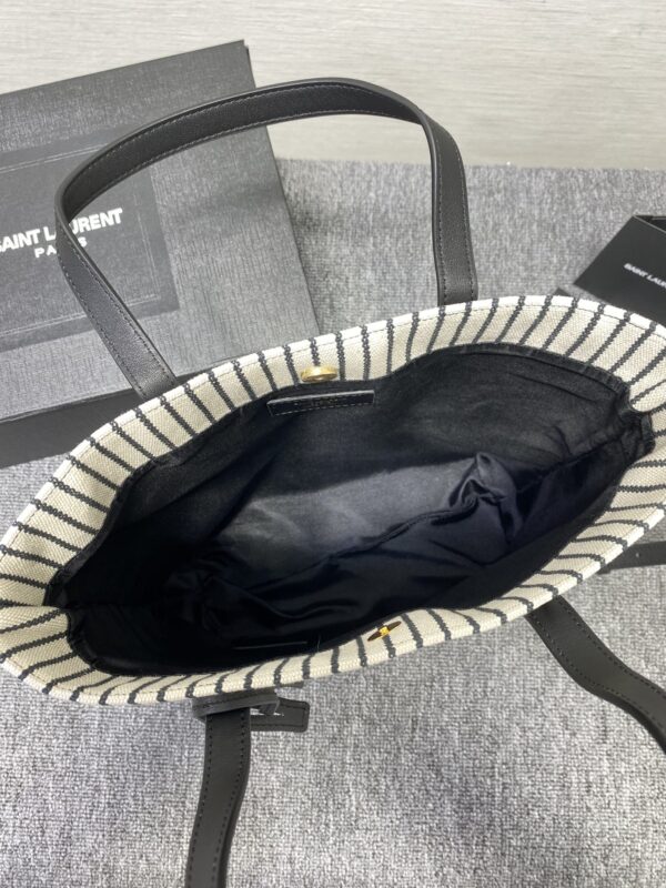 YSL Non-Capacity Stripes Tote Bag - Image 3