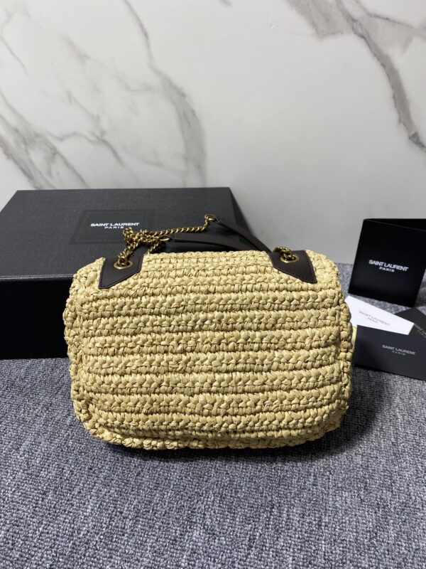 YSL NIKI Woven Bag - Skin - Image 5