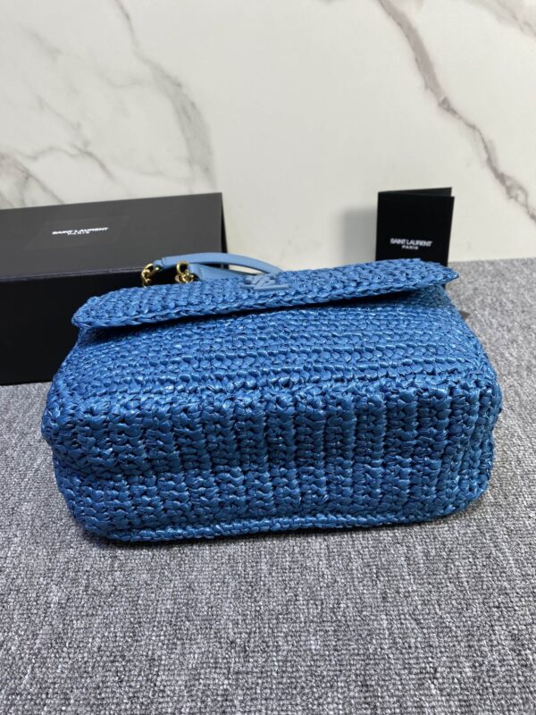 YSL NIKI Woven Bag - Blue - Image 5