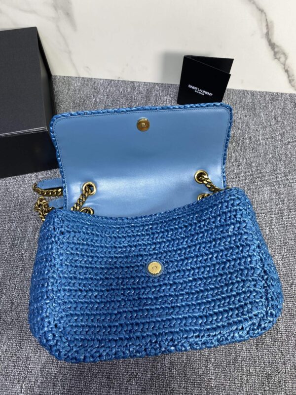 YSL NIKI Woven Bag - Blue - Image 3