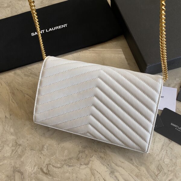 YSL Yves Saint Laurent Clutch Bag - White - Image 4