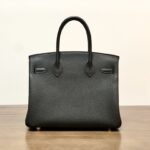 Hermes Birkin Gold Buckle Handbag - Black - Image 5