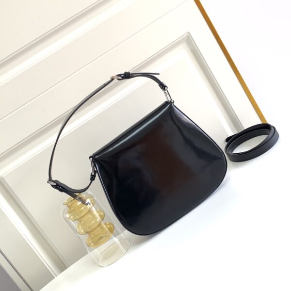 Prada Large Flap Armpit Bag - Black - Image 4