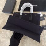 YSL Rive Gauche Beach Bag - Black - Image 3