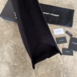 YSL Rive Gauche Beach Bag - Black - Image 4