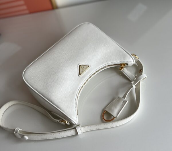 Prada Hobo Shoulder Handbag - White - Image 4