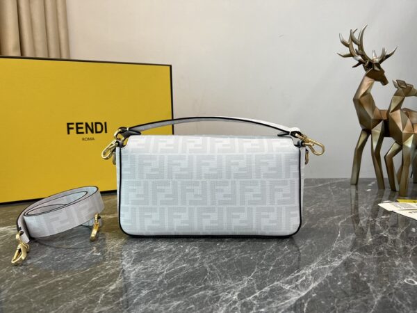 Fendi Baguette Medium Bag - White - Image 4