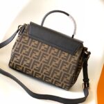 Fendi and Versace Joint Handbag - Black - Image 5
