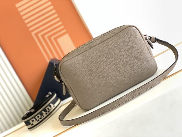 Prada Double Shoulder Strap Handbag - Gray - Image 4