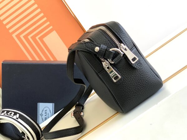 Prada Double Shoulder Strap Handbag - Black - Image 5