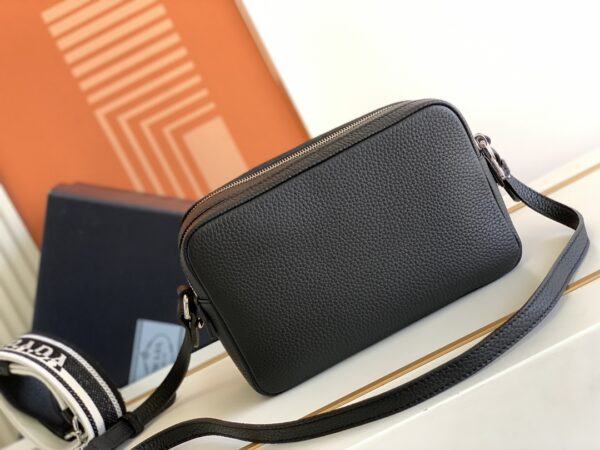 Prada Double Shoulder Strap Handbag - Black - Image 4