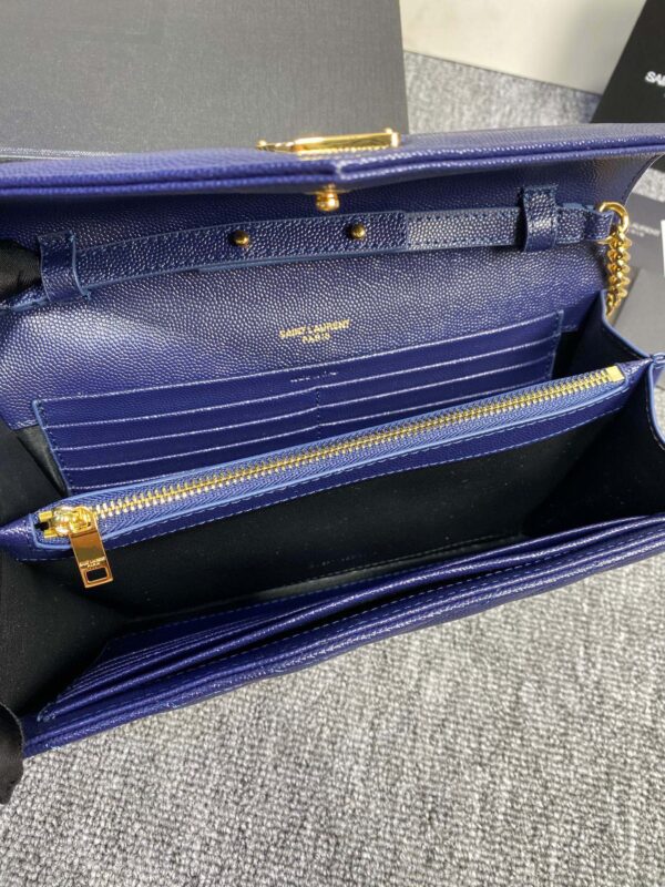 YSL Yves Saint Laurent Clutch Bag - Blue - Image 3