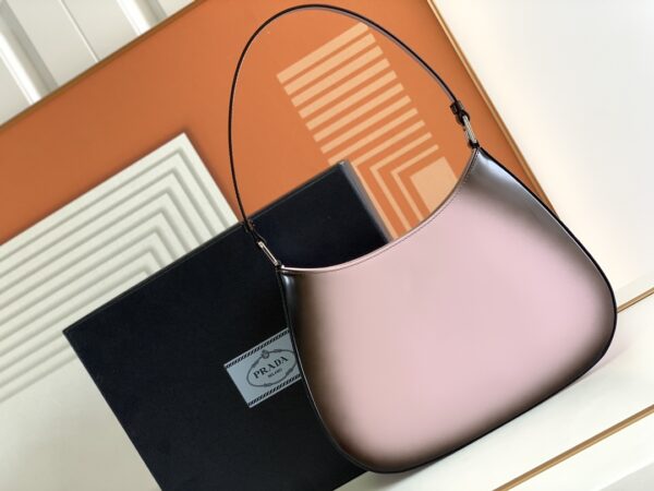 Prada Two-Color Women's Armpit Bag - Pink - Image 4