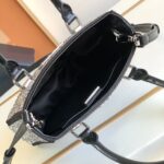 Prada Mini Diamond Tote Bag - Black/White - Image 2