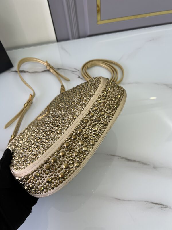 Prada Cleo Diamond-encrusted Armpit Bag - Image 4