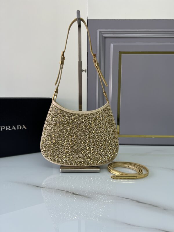 Prada Cleo Diamond-encrusted Armpit Bag - Image 5