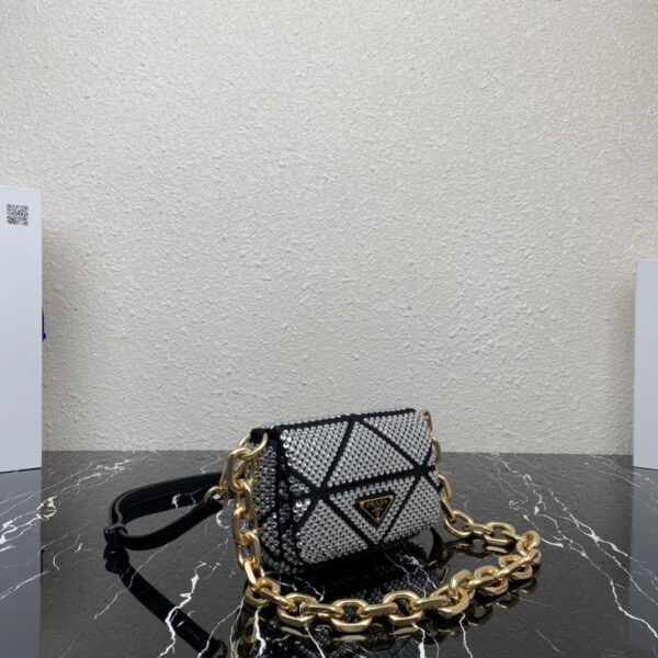 Prada New Crystal Bag - Silver - Image 4