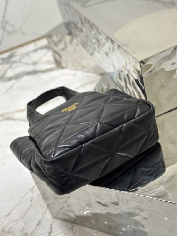 Prada Lingge Medium Tote Bag - Black - Image 3