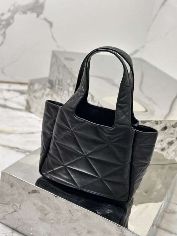 Prada Lingge Medium Tote Bag - Black - Image 4
