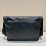 Prada Flap And Snap Messenger Bag - Black - Image 5