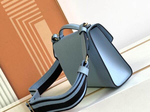 Prada Monochrome Crossbody Bag - Blue - Image 5