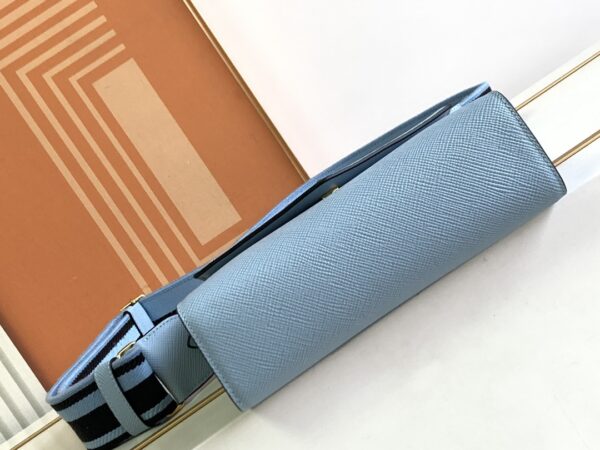 Prada Monochrome Crossbody Bag - Blue - Image 3