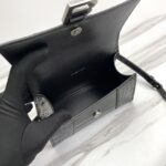 Balenciaga Hourglass Small Bag (Silver Buckle) - Black - Image 2